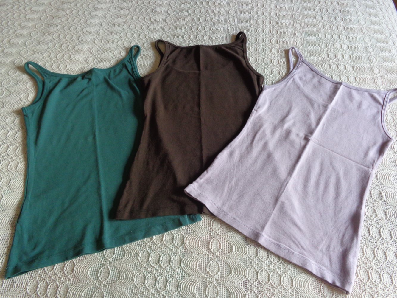 Vintage - Tops, Trägerhemden, Gr. XS bzw. ca. Gr. 34, 3 Stück 9,00 Euro, H&M