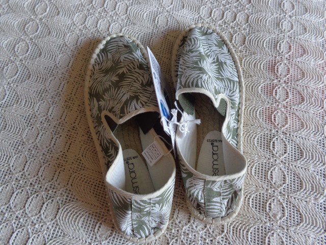 Schuhe, Stoffschuhe, Damen, Espandrillos/Espadrille, khaki, Gr. 39/40, NEU