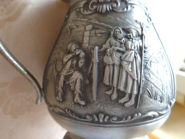 Vintage - Vase, Zinnvase, Deko - SKS Zinn 95 %
