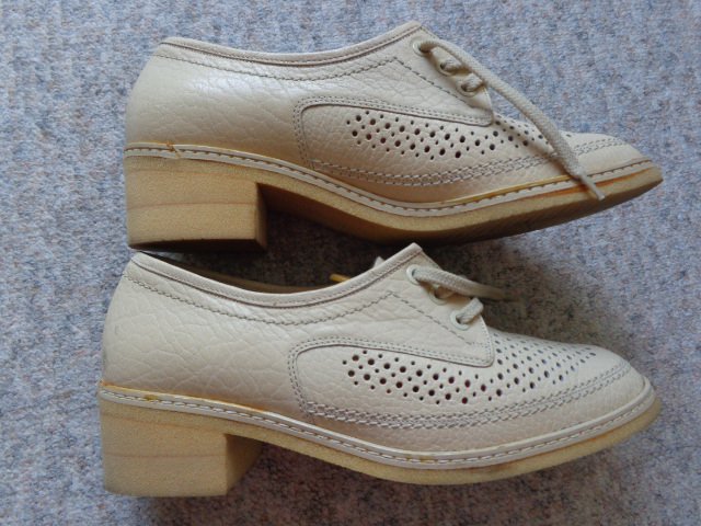 Damenschuhe Halbschuhe Spiess Gr. 5 bzw. Gr. 38, beige Leder