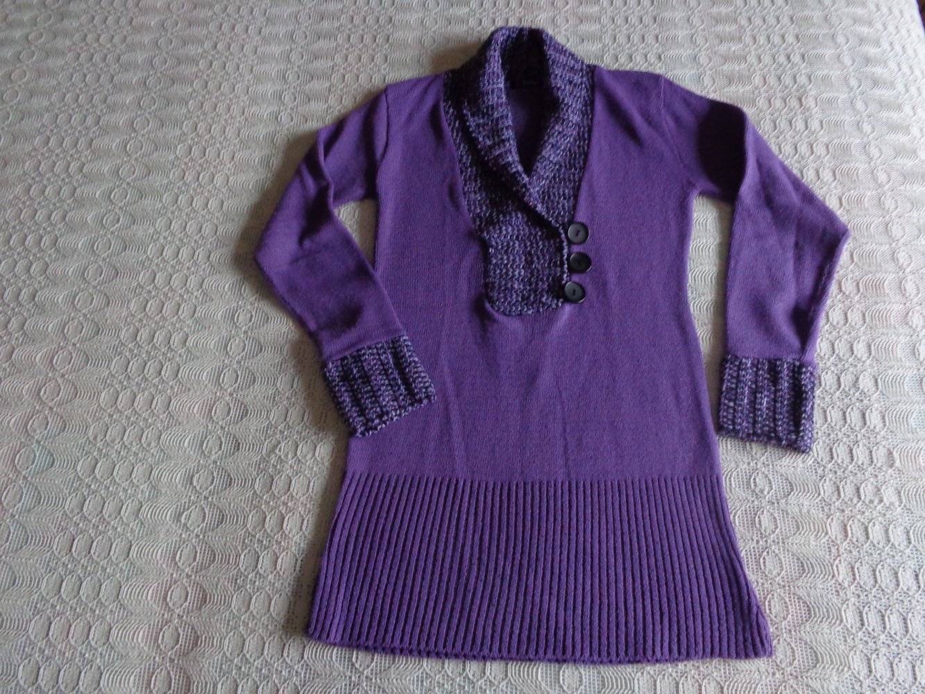Vintage - Pullover, Strickpullover, Longpullover, ca. Gr. XS/S bzw. ca. Gr. 34/36, I Love Pulse