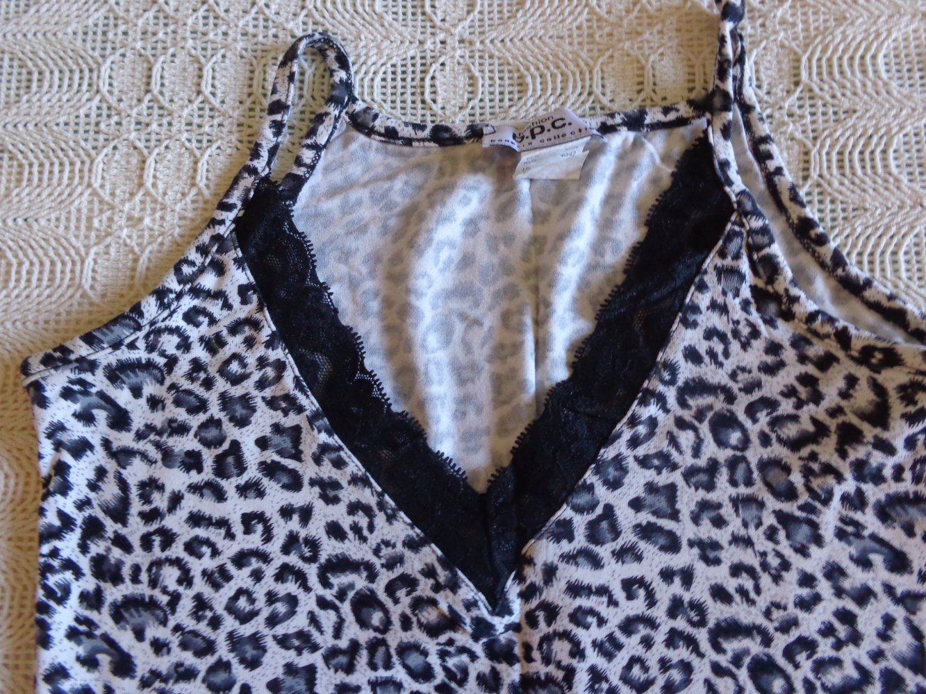 Top, Shirt, Longtop, Gr. 32/34 bzw. ca. Gr. XXS/XS, schwarz/weiß, b.p.c.