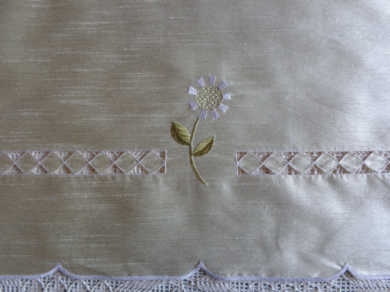 Tischleinen - Mitteldecke, Decke, Tischdecke, ca. 85 x 85 cm, Osterzeit/Frühjahr