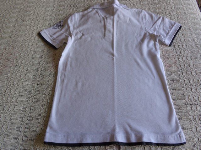 #Herren-Polo-Shirt in 2in1-Optik, Gr. M bzw. 48/50, weiß
