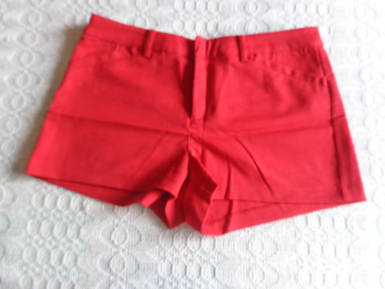 Vintage - Hotpants, Shorts, kurze Hose, rot, Gr. 36 bzw. ca. Gr. S, H & M Divided
