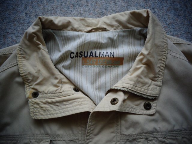 #Vintage, Blouson, Jacke, Herren, Gr. 50 bzw. ca. Gr. L, beige, C&A