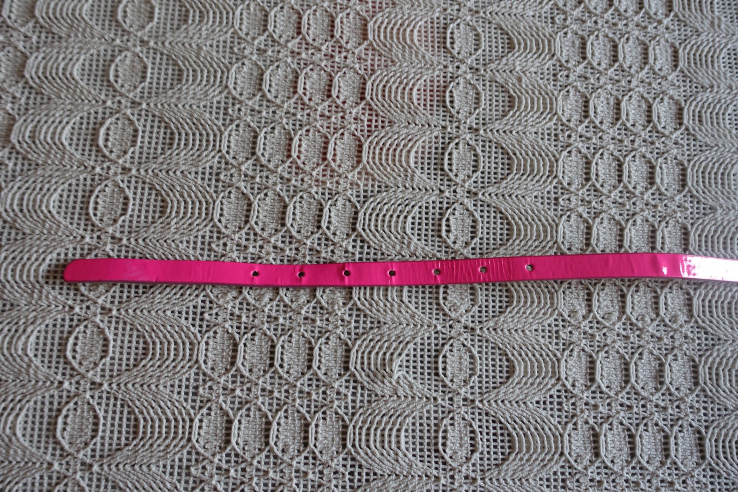 Vintage - Gürtel, pink, schmal, Ges.-Lg. ca. 105 cm, Lack-Kunstleder, 3,00 Euro
