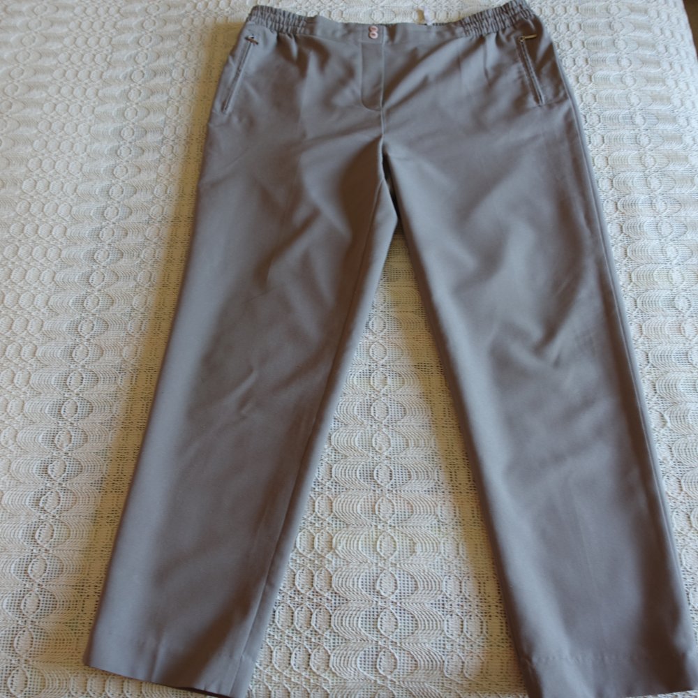Hose, Schlupfhose, Stoffhose, ca. Gr. 48, grau