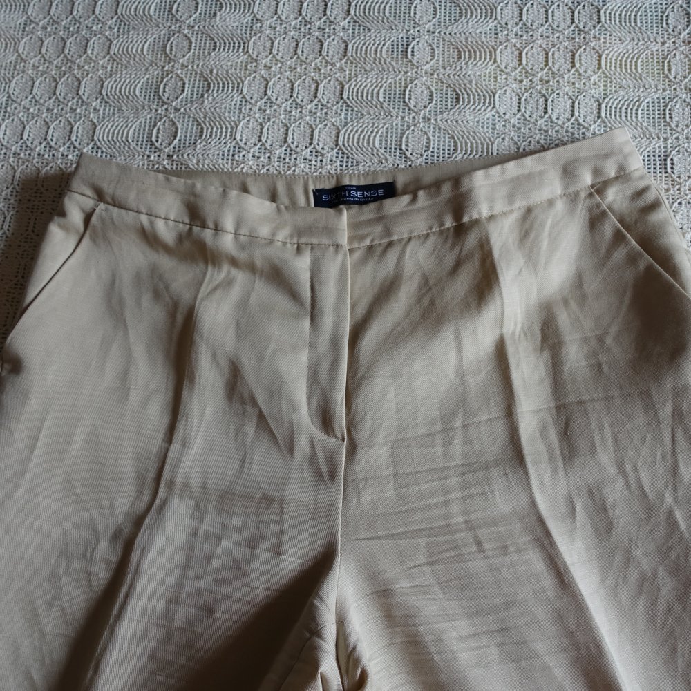 Stoffhose Hose Leinenhose Your 6th Sense, Gr. 40, beige