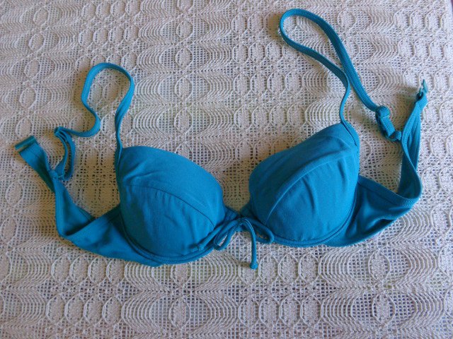 #S.Oliver Bikini-Oberteil Push-up Gr. 34 Cup A , smaragdfarben 