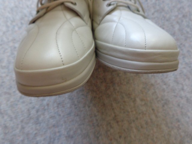 Damenschuhe Waldläufer Gr. 5 bzw. Gr. 38 ecru Leder, Fußbett