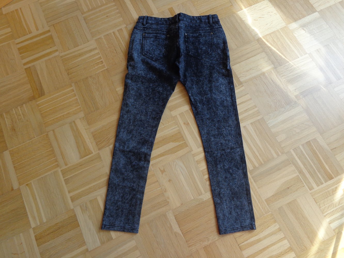 Vintage - Jeans, Hose, Jeanshose, Gr. 40 bzw. ca. Gr. M/L, Low Waist, schwarz, Miss Anna