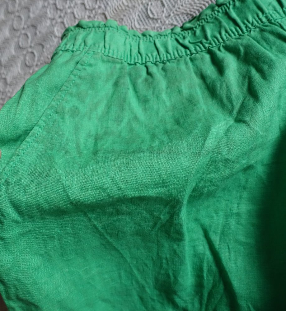 Shorts, Leinen-Shorts, Gr. M, grün, NEU, nicht getragen! aber 1x gewaschen
