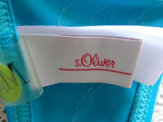 #S.Oliver Bikini-Oberteil Push-up Gr. 34 Cup A , smaragdfarben 