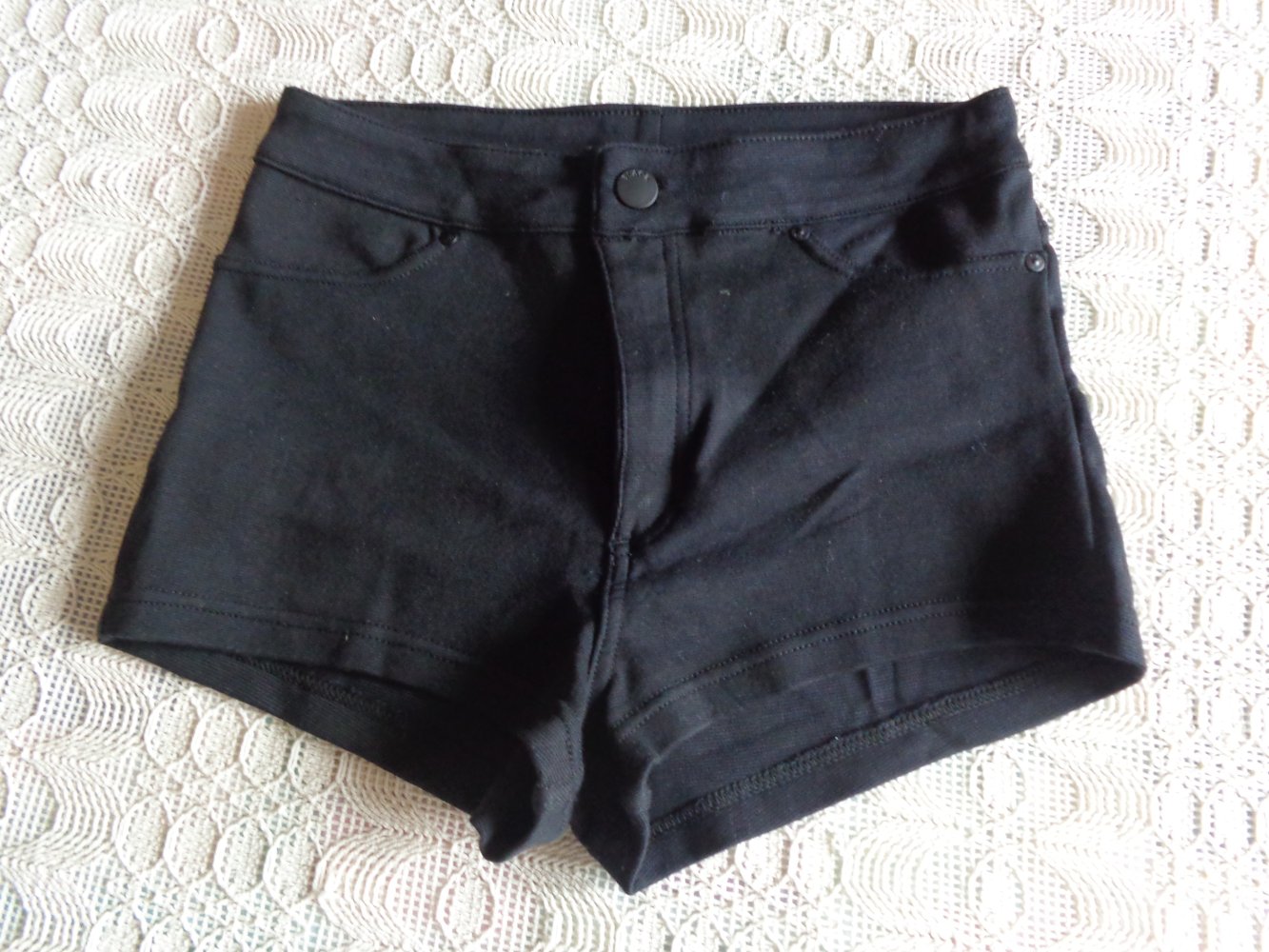 Vintage - Hotpants, Shorts, kurze Hose, schwarz, Gr. S bzw. ca. Gr. 36, H&M Divided