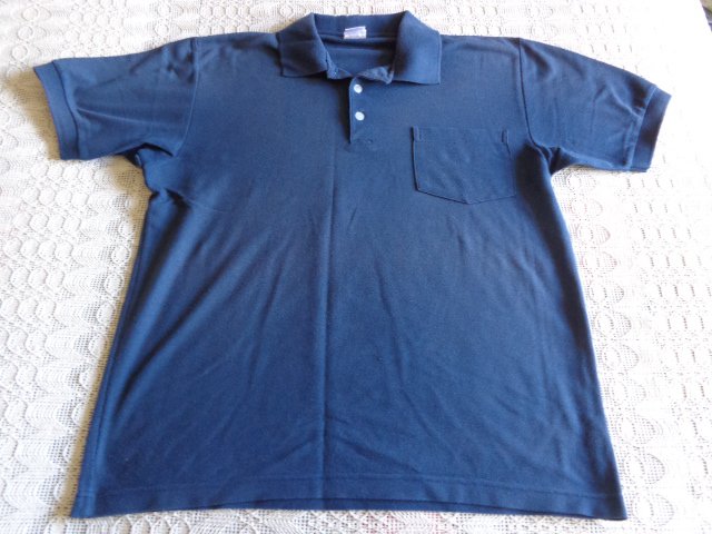 Vintage - Herren - Poloshirt, Gr. 44/46 bzw. ca. Gr. M, dunkelblau