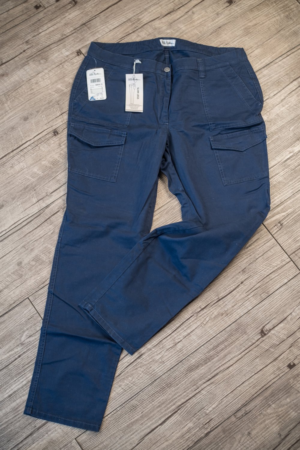 Cargo Hose Ulla Popken 48 blau Neu 