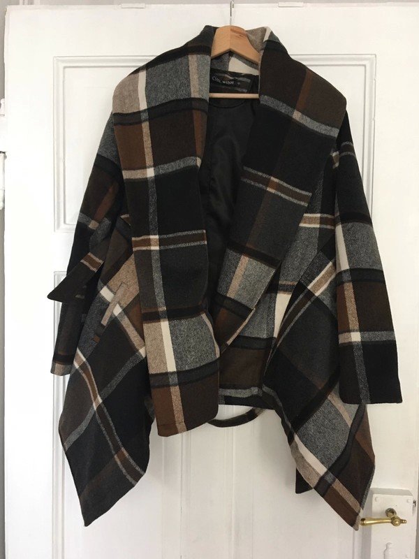 Wintermantel Chicwish kariert french chic