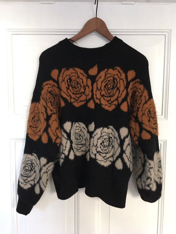 Weicher Kuschelpullover hipster Strickpulli Boho Hippie Bohemian Blogger
