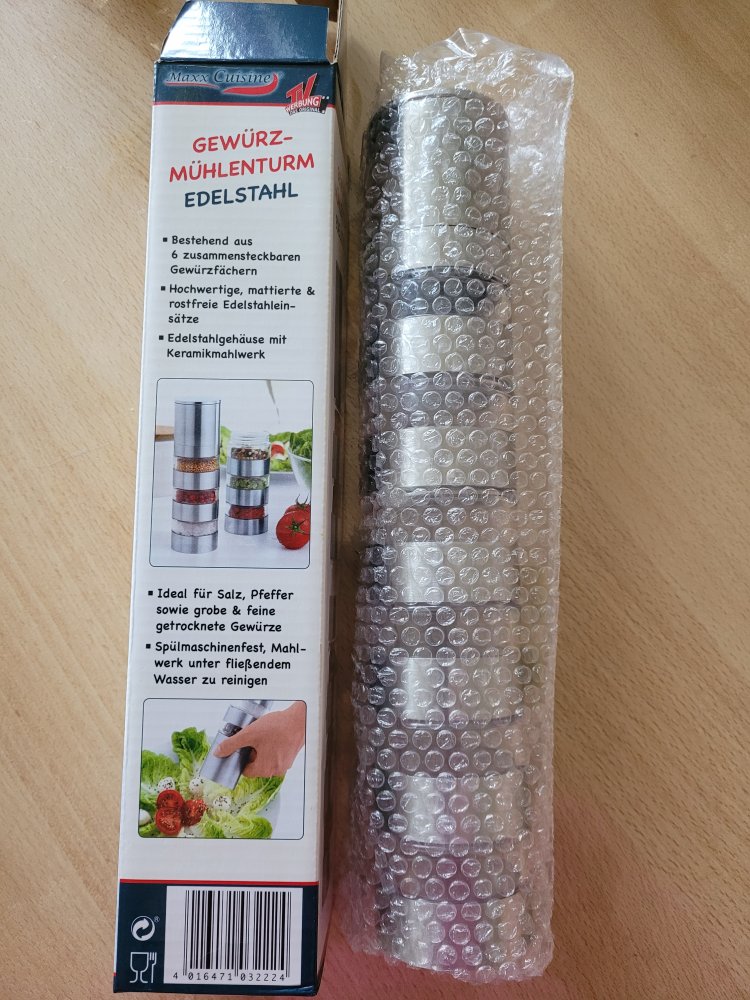 OVP - NEU - Gewürzmühlenturm Maxx Cusine