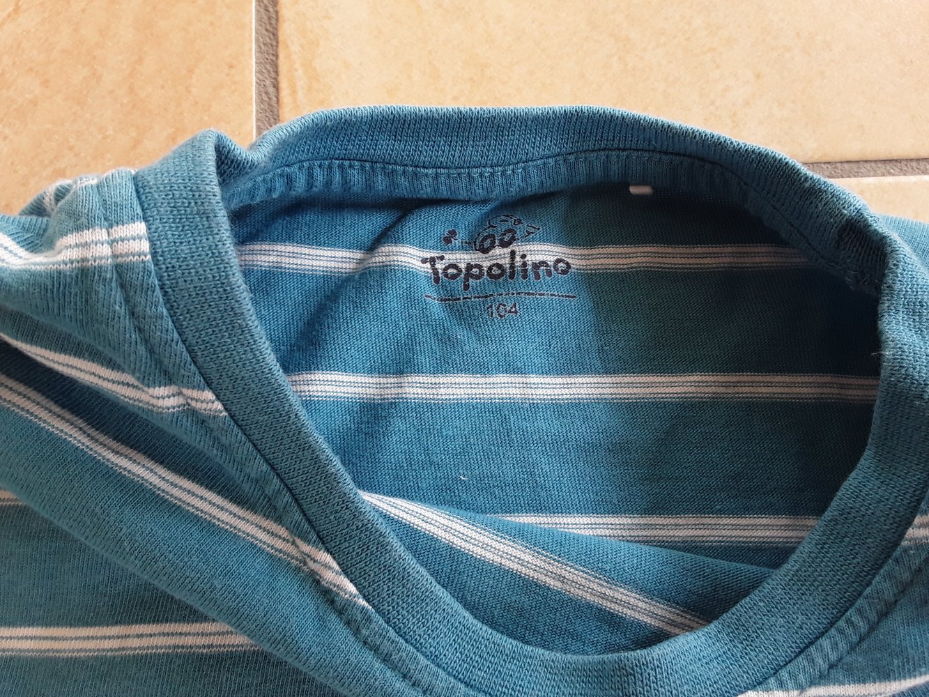 gestreiftes Langarmshirt Gr. 104 