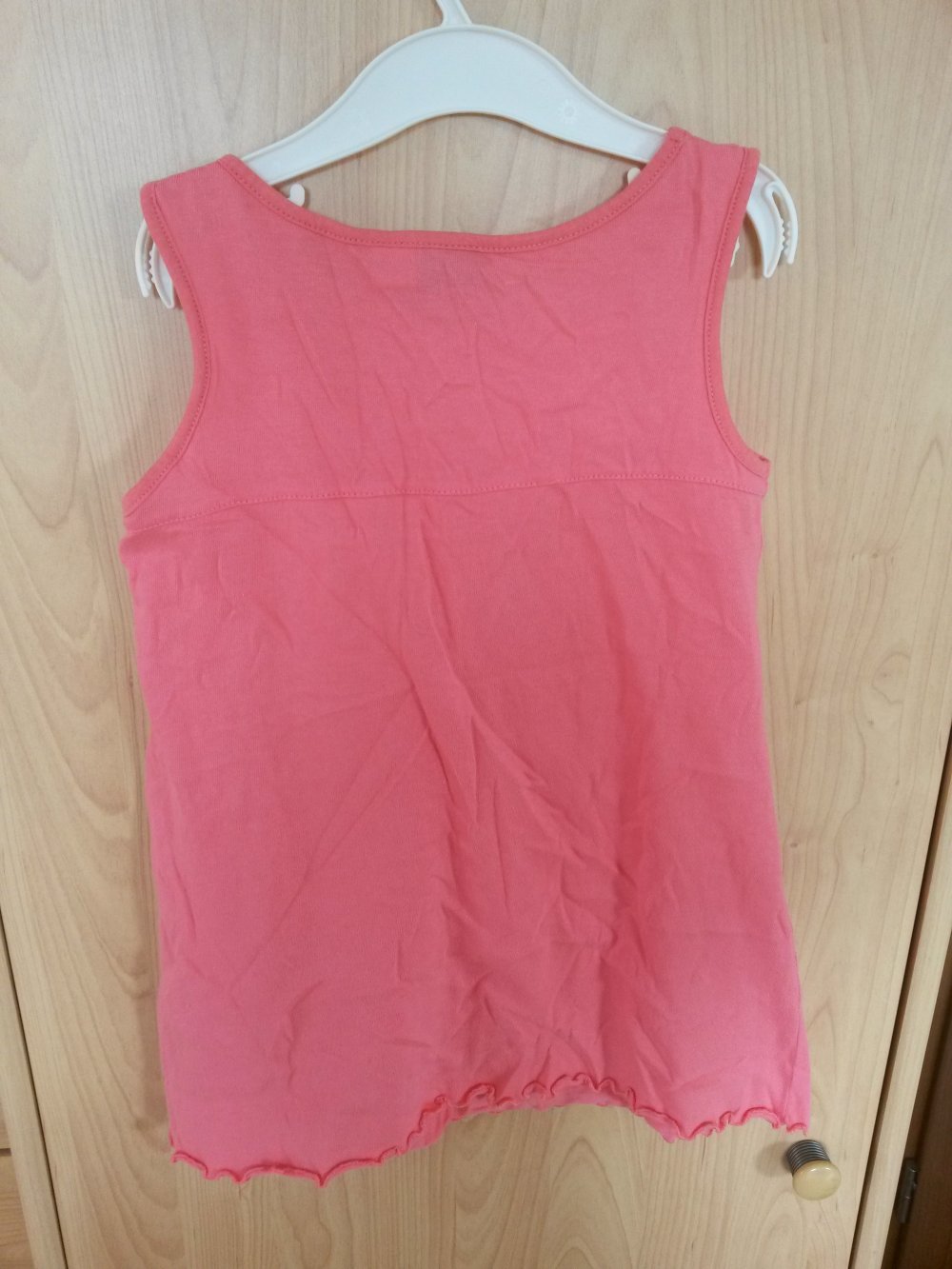apricotfarbenes Kleid in Gr. 110/116