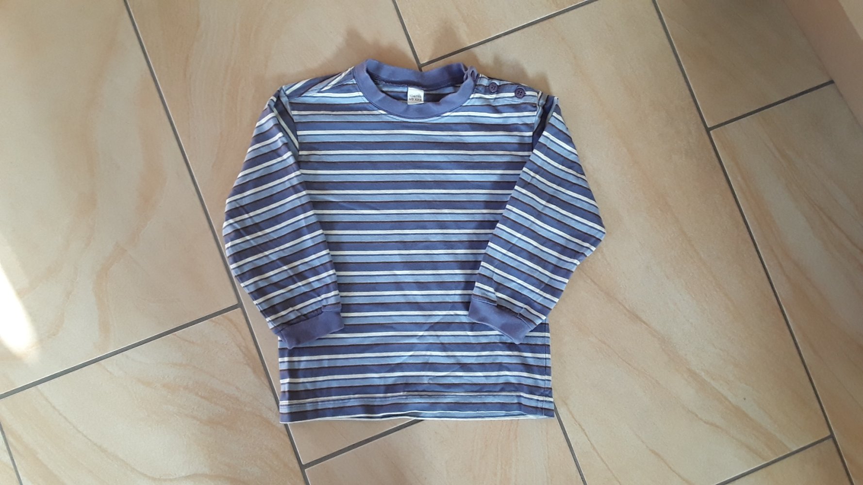 gestreiftes Langarmshirt 104/110