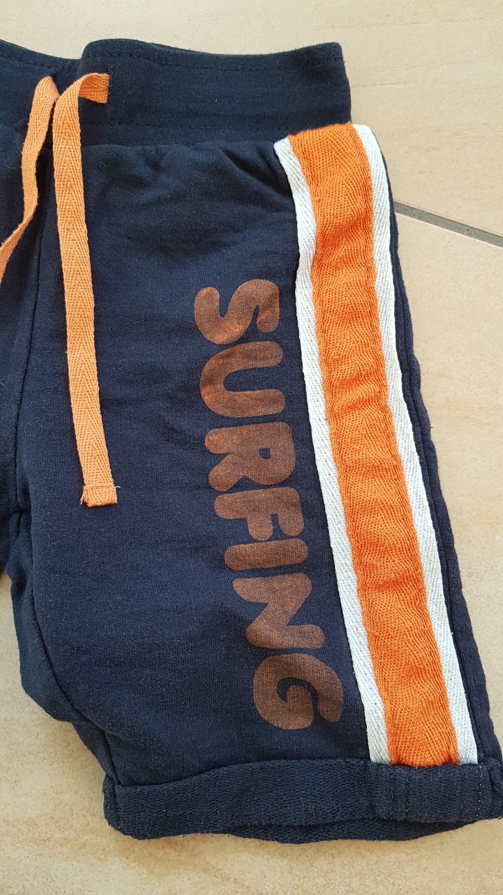 blaue kurze Hose / Shorts in Gr. 86 von bon Prix