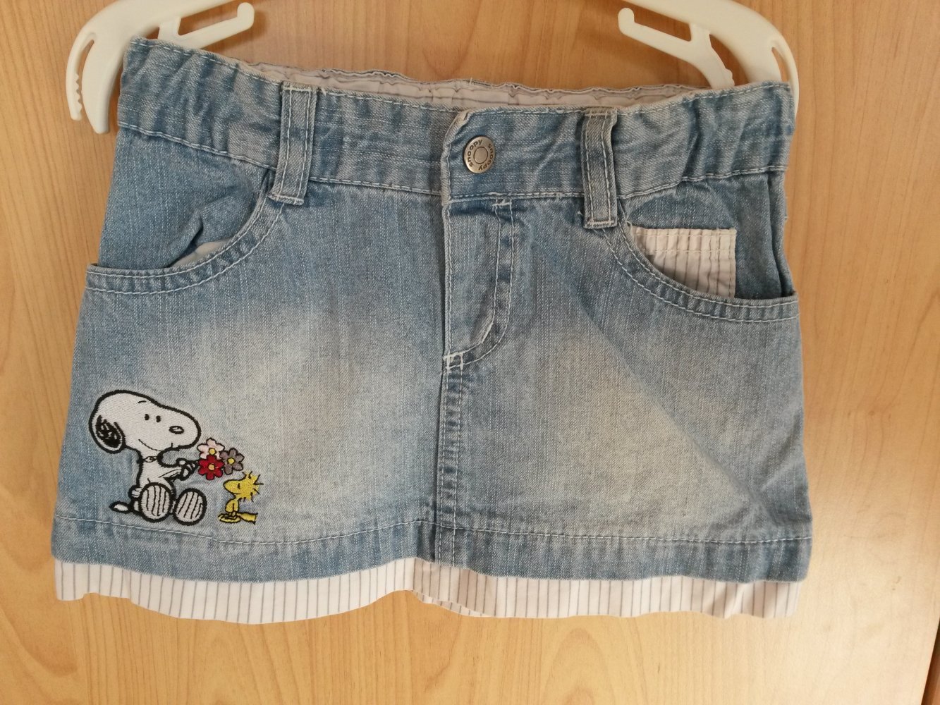 Jeansrock Snoopy Gr. 74 von H&M