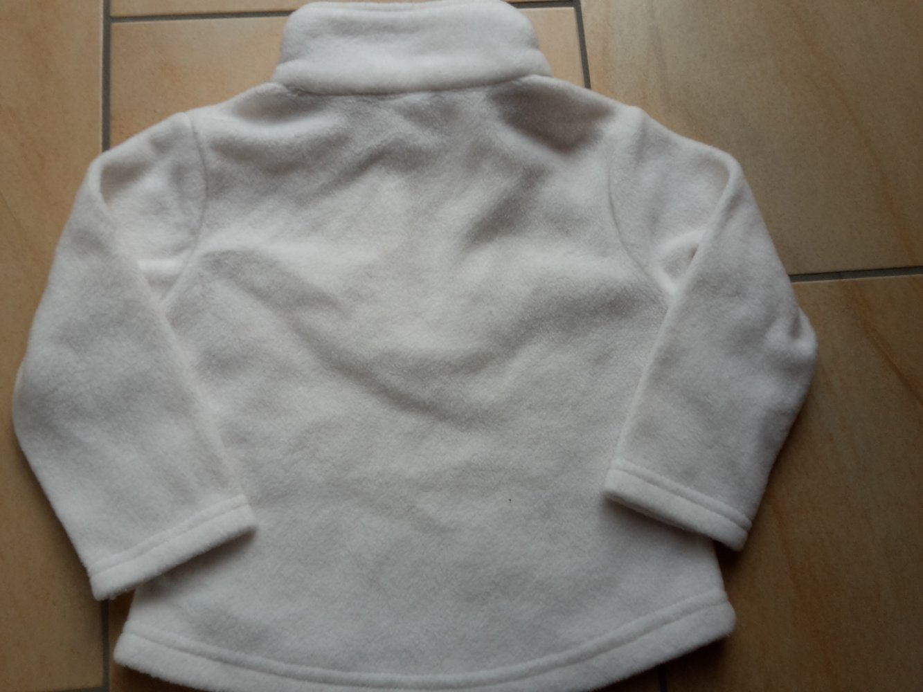 weißer Fleecepullover in Gr. 92 von Palomino
