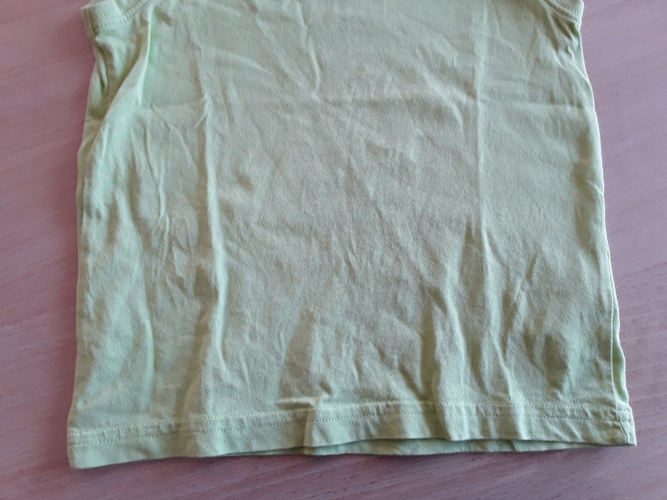 hellgrünes Tanktop / ärmelloses Shirt in Gr. 86/92 von H&M
