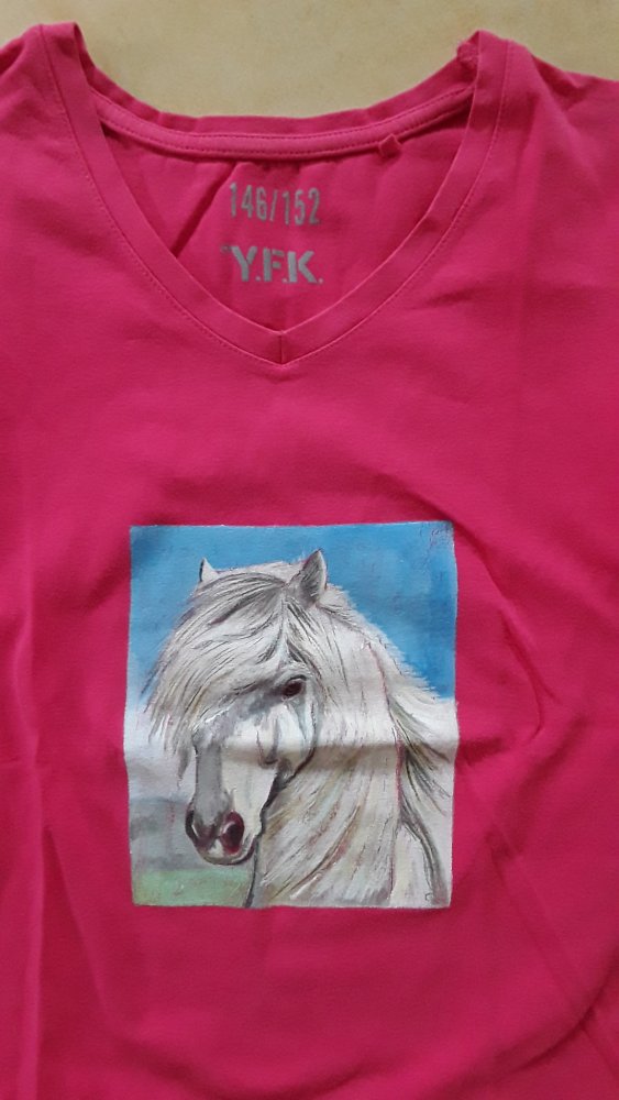 handbemaltes T-Shirt Gr. 146/152 