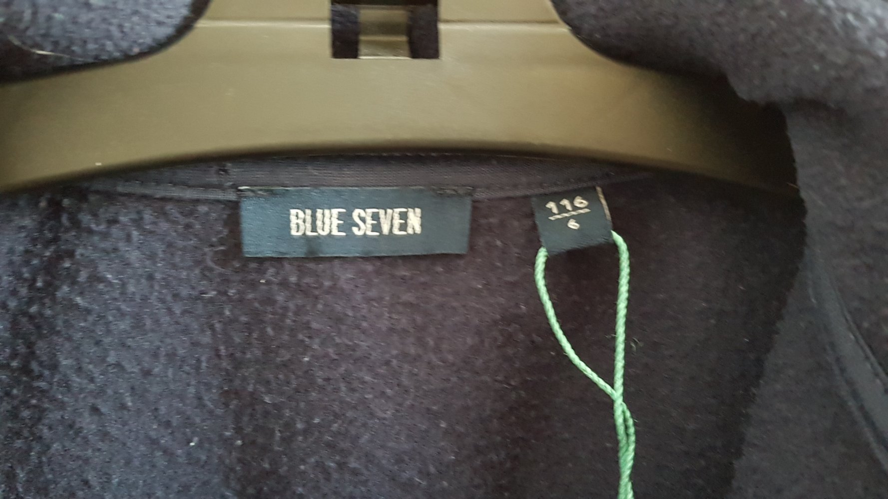 blaue Fleecejacke Gr. 116 von Blue Seven