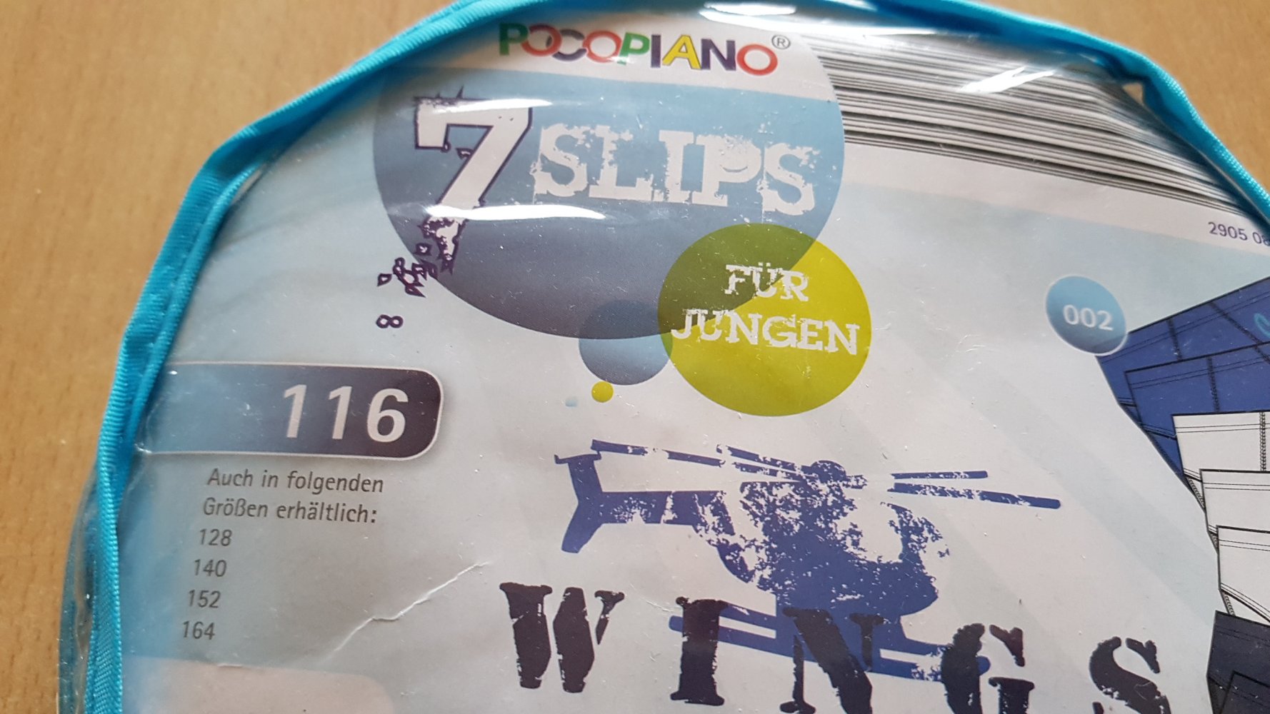 OVP Slips (7 Stück) Gr. 116 von Pocopiano