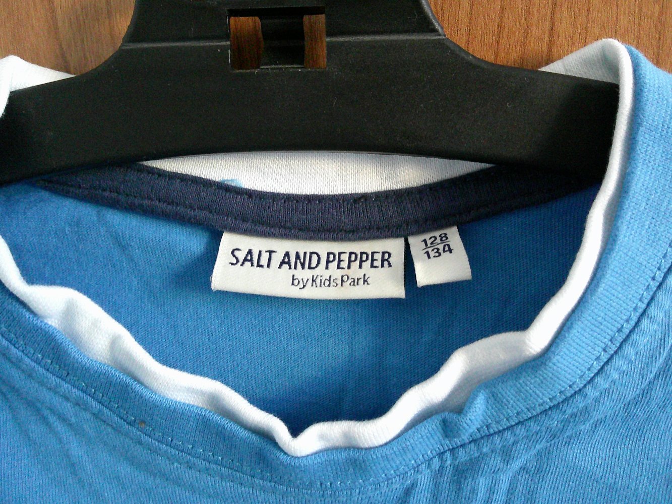 blaues T-Shirt mit Traktormotiv Gr. 128/134 Salt and Pepper