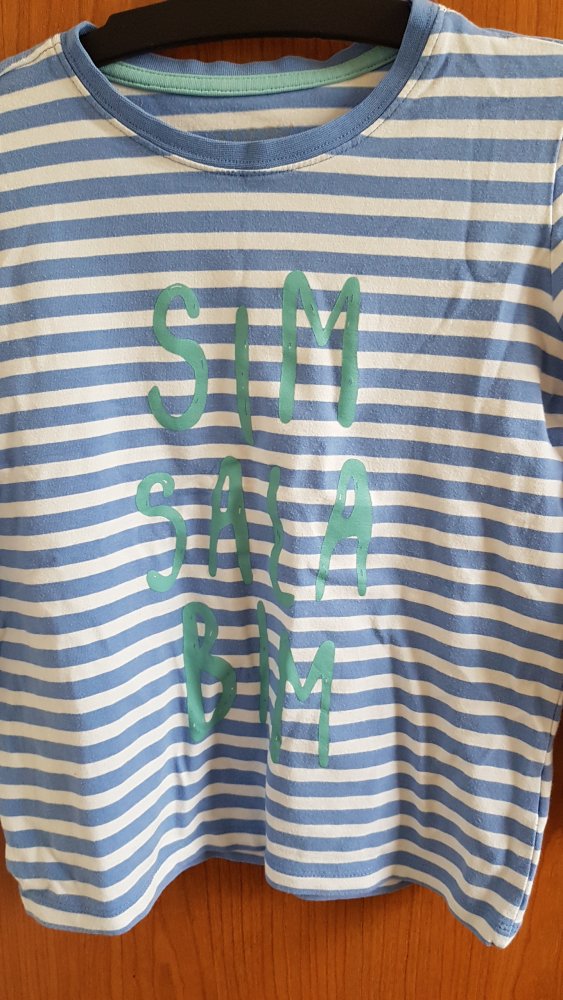 gestreiftes, Langarmshirt/ Pulli in Gr. 110/116 von Tchibo