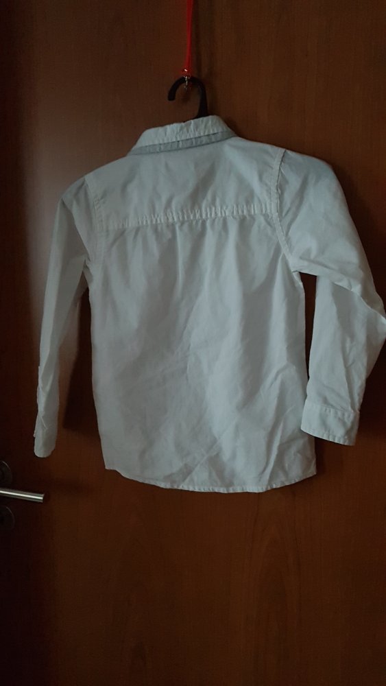 1x getragenes, weißes Langarmhemd Gr. 110 von Blue Seven