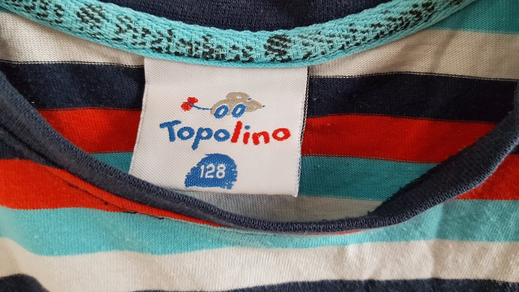 gestreiftes T-Shirt Gr. 128 von Topolino