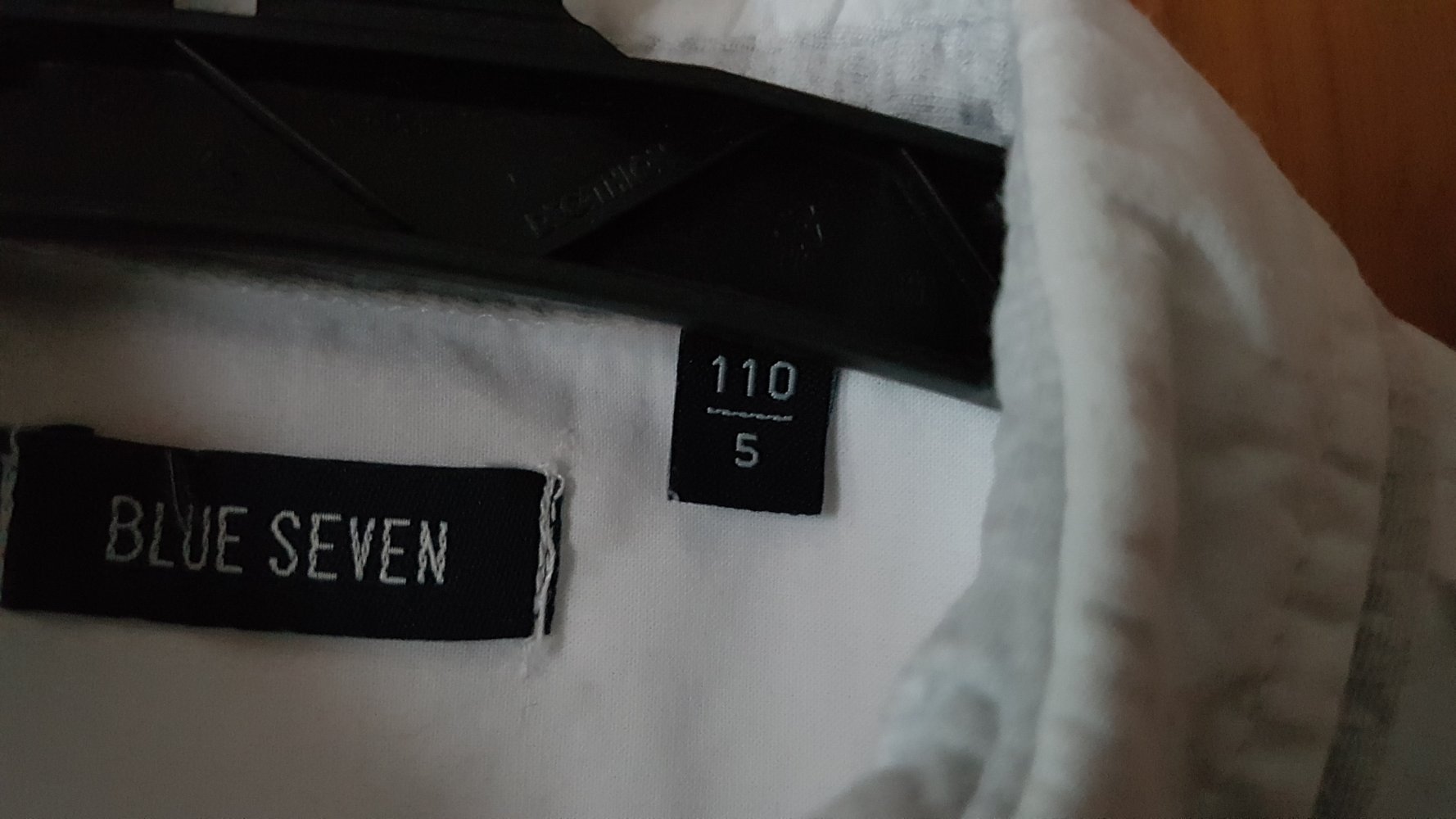1x getragenes, weißes Langarmhemd Gr. 110 von Blue Seven
