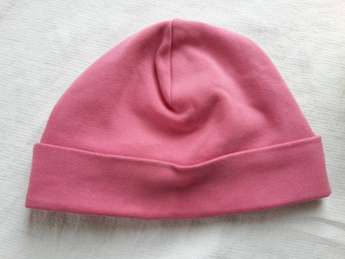 pinkfarbene Mütze in Gr. 98
