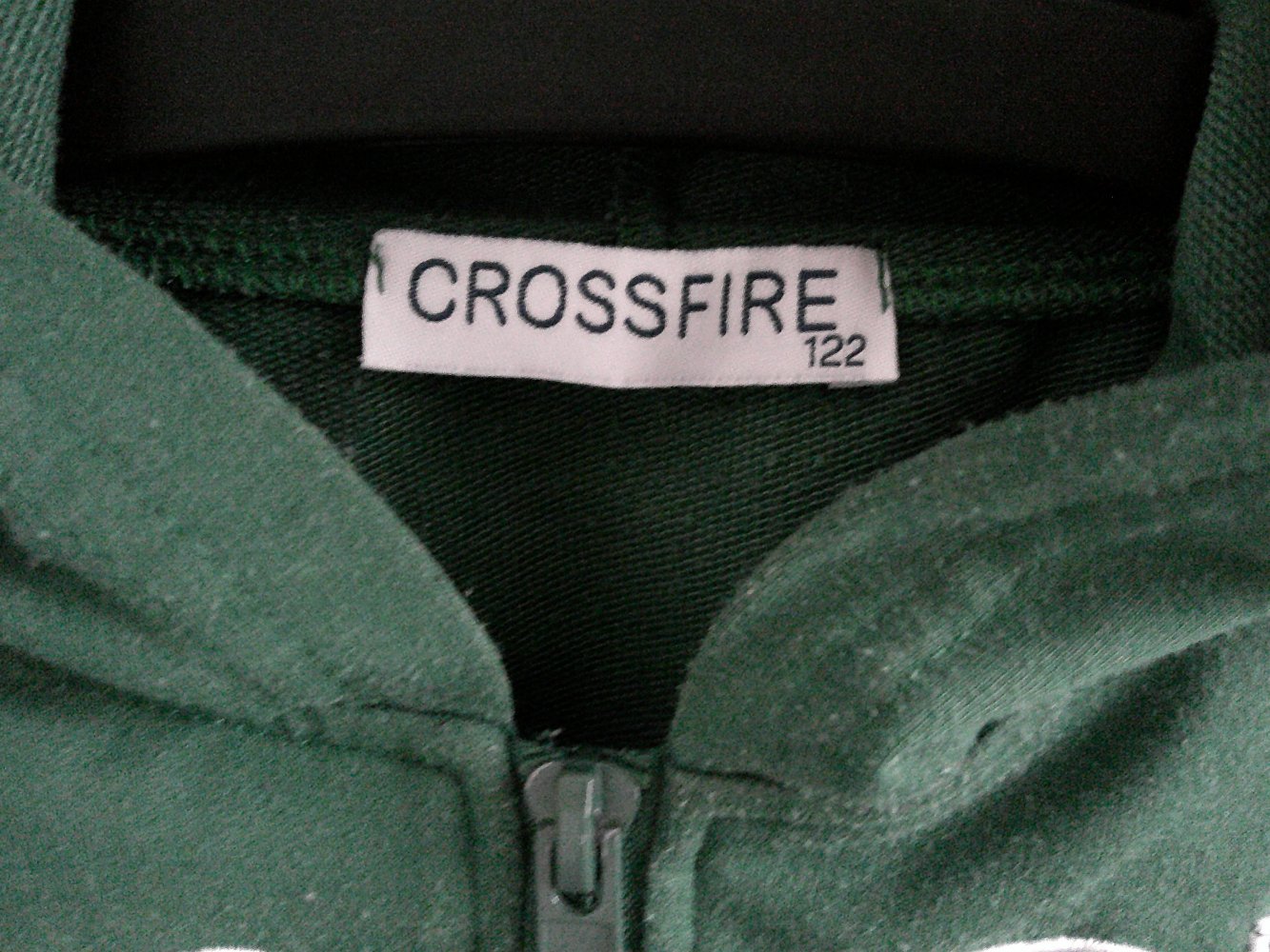 dunkelgrüne Sweatjacke Gr. 122 von Crossfire