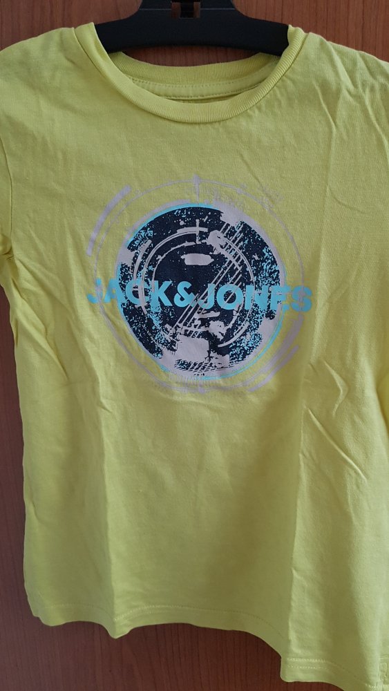 gelbes T-Shirt Gr. 128 Jack & Jones