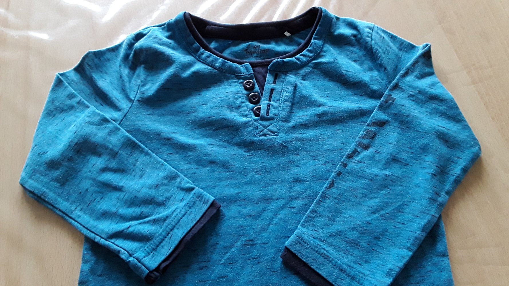 blaues Langarmshirt in Gr. 110 von Topolino