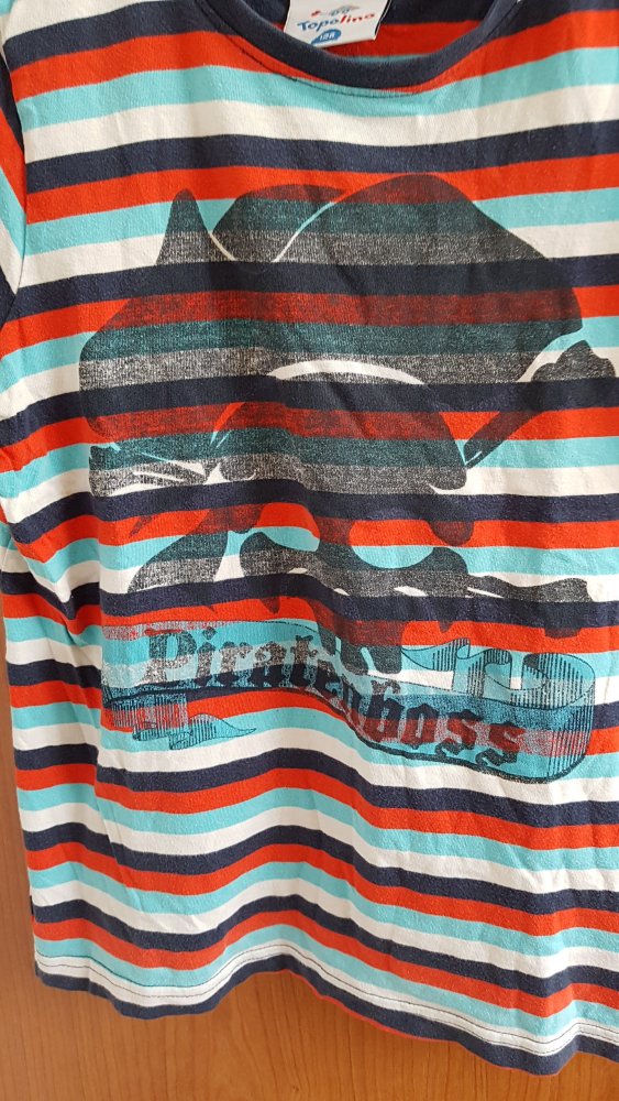 gestreiftes T-Shirt Gr. 128 von Topolino