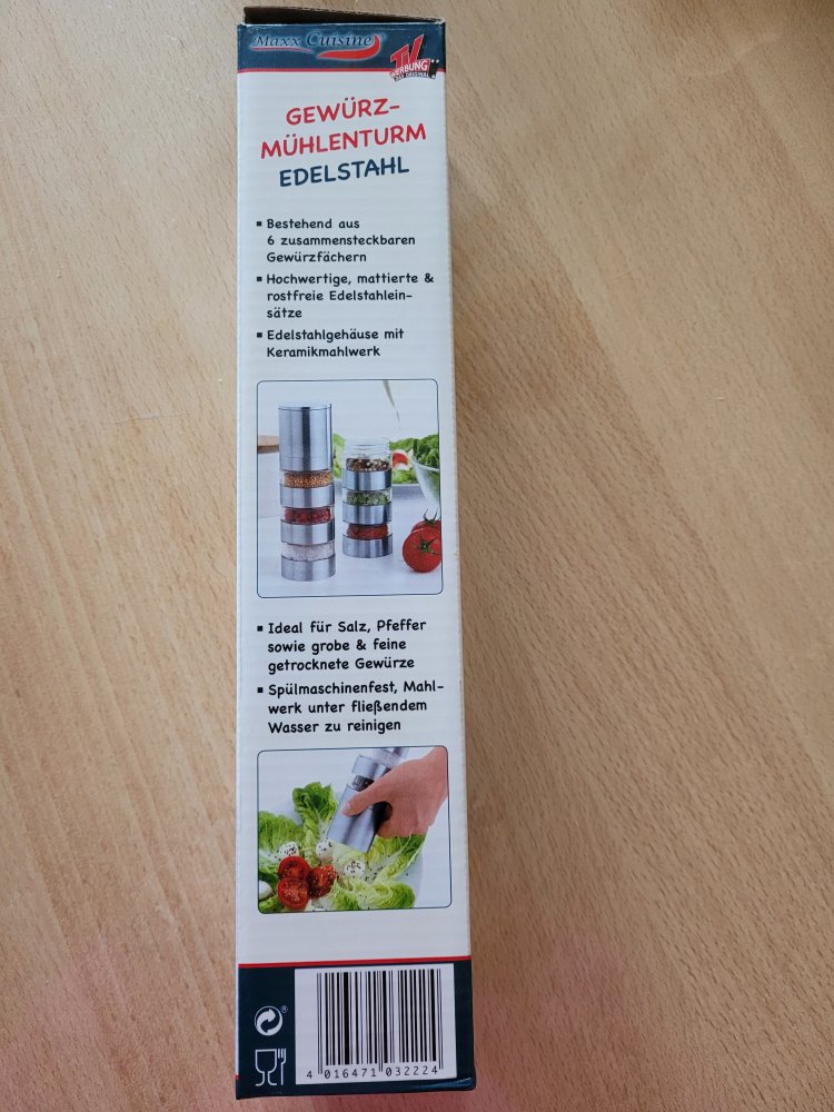OVP - NEU - Gewürzmühlenturm Maxx Cusine