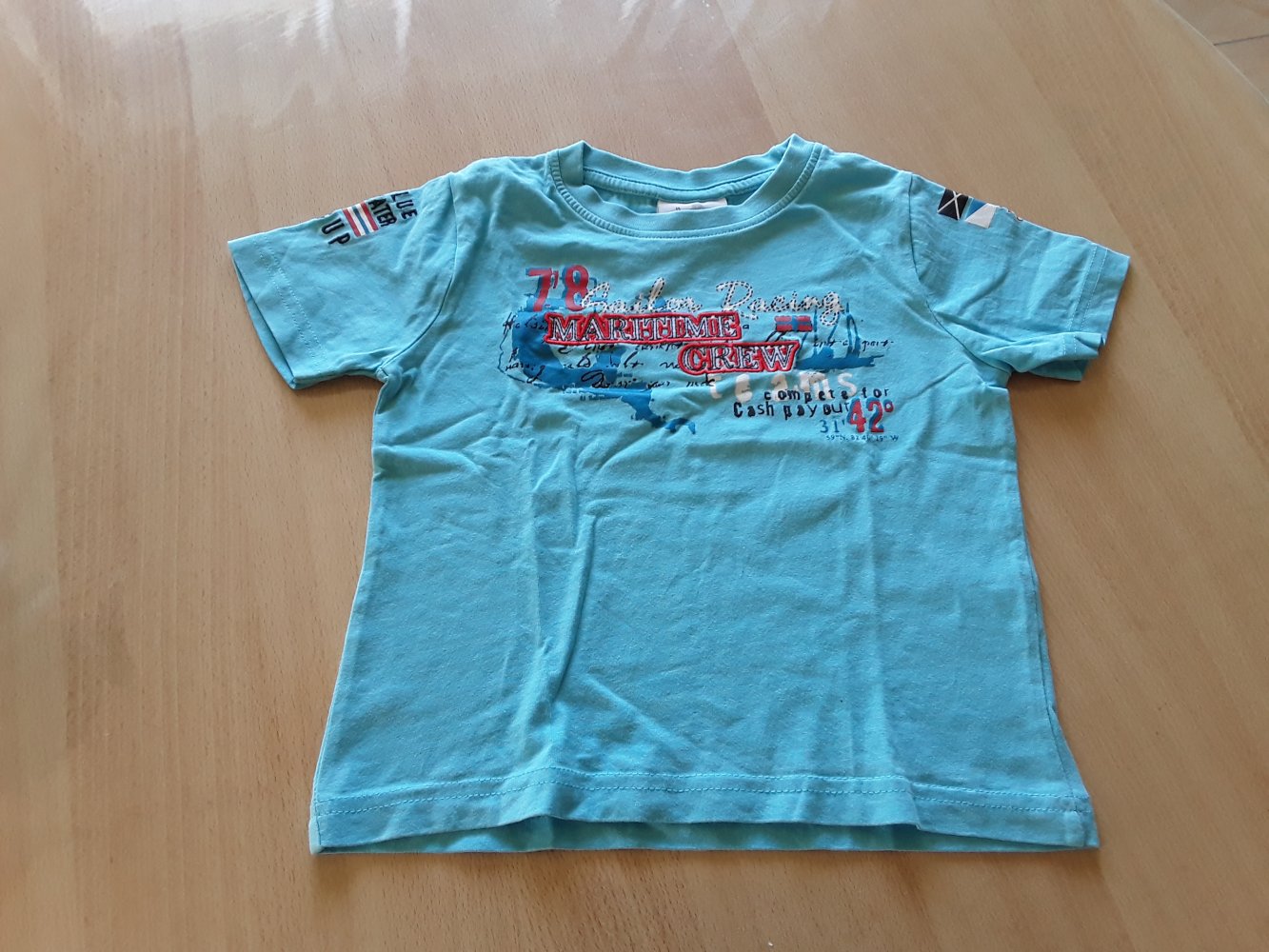 türkisfarbenes T-Shirt in Gr. 98 von Topolino