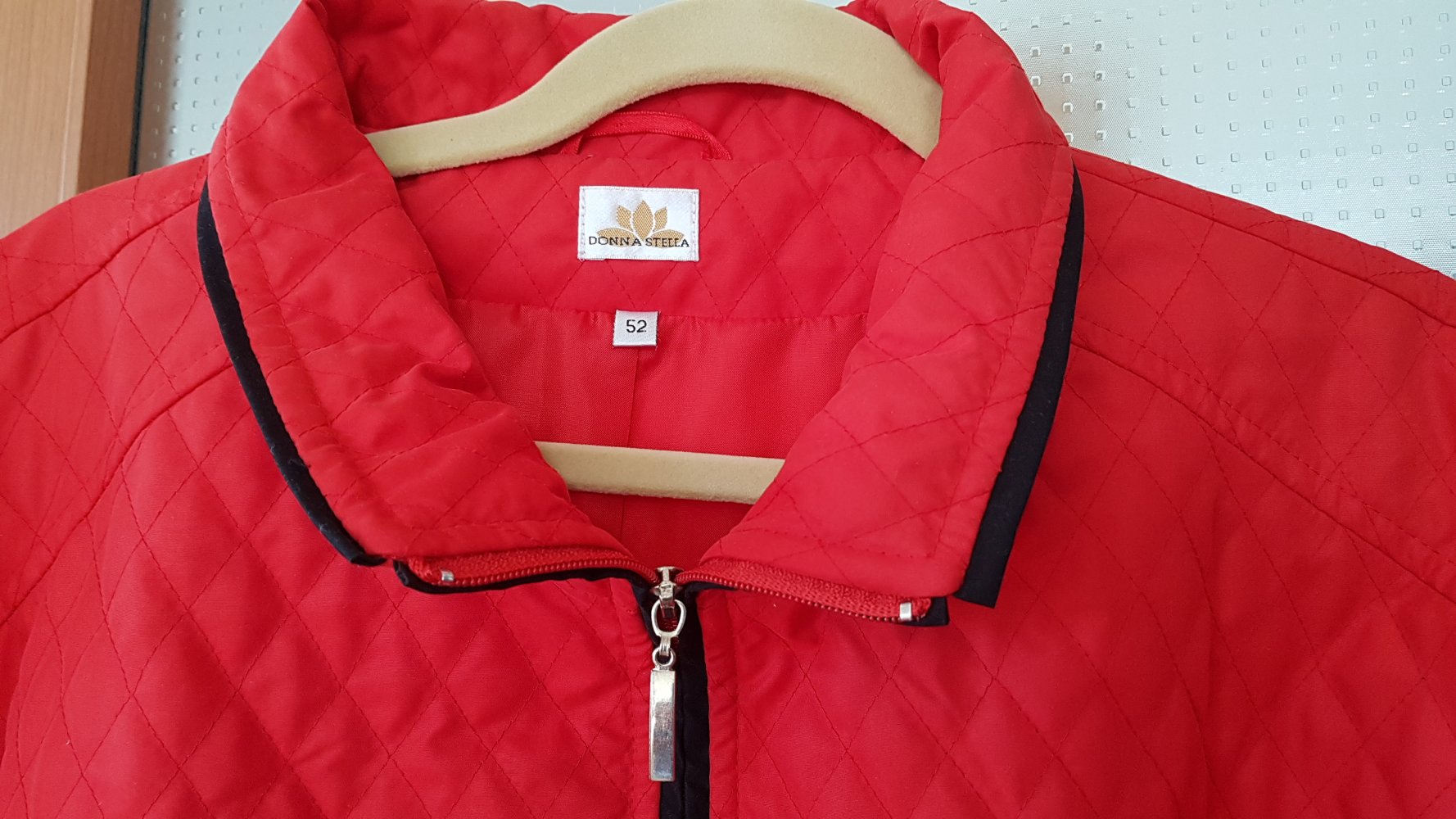 rote Steppjacke Gr. 52 Donna Stella 