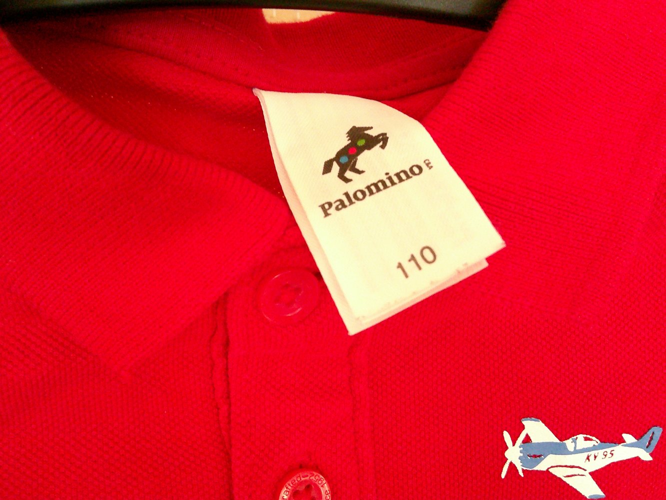 rotes Poloshirt Gr. 110 von Palomino