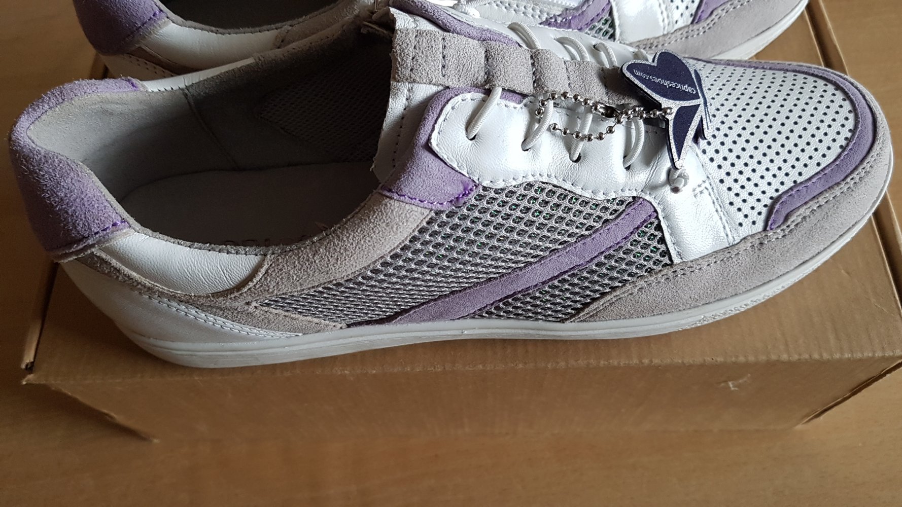 neue Caprice Sneaker Mesh exklusiv Gr. 39 - grau