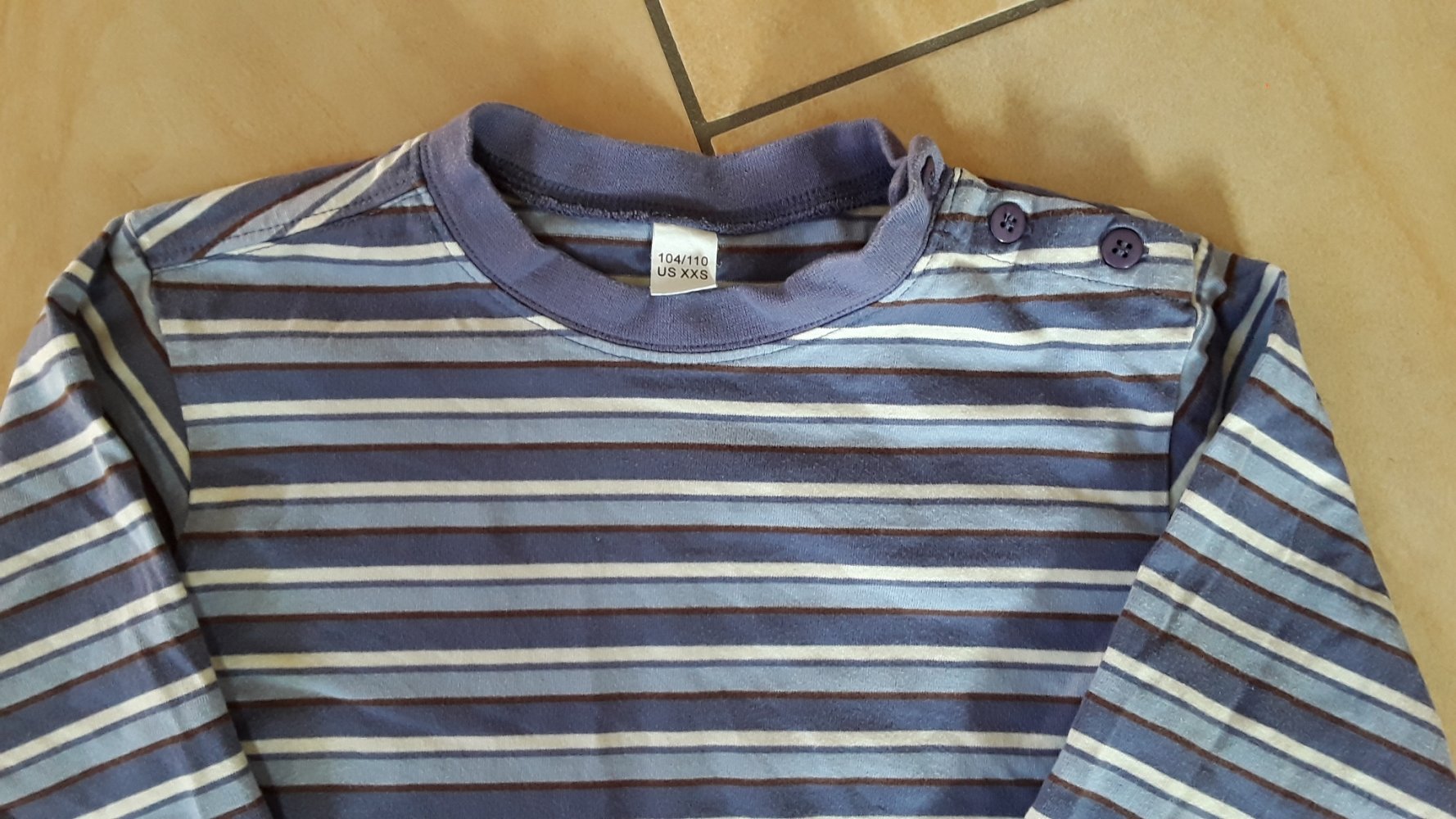 gestreiftes Langarmshirt 104/110